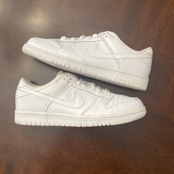 Triple White Nike Dunks - Picture 4 of 6
